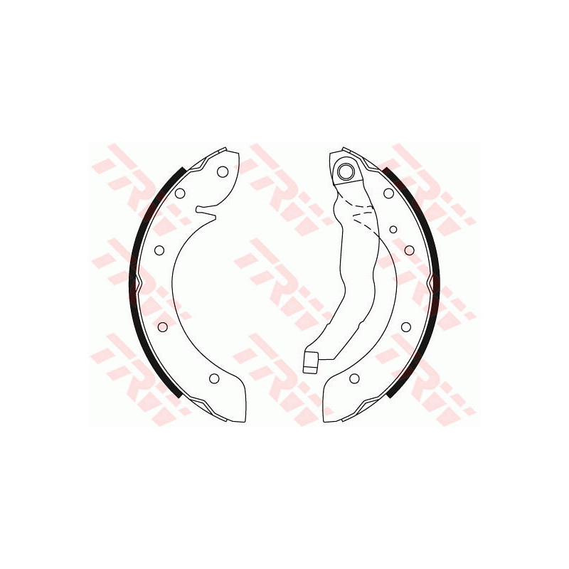 Jeu de mâchoires de frein TRW