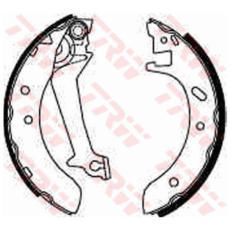 Jeu de mâchoires de frein TRW