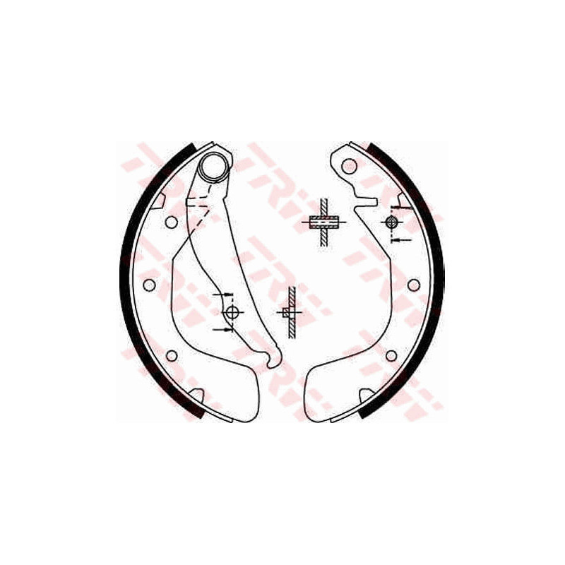 Jeu de mâchoires de frein TRW