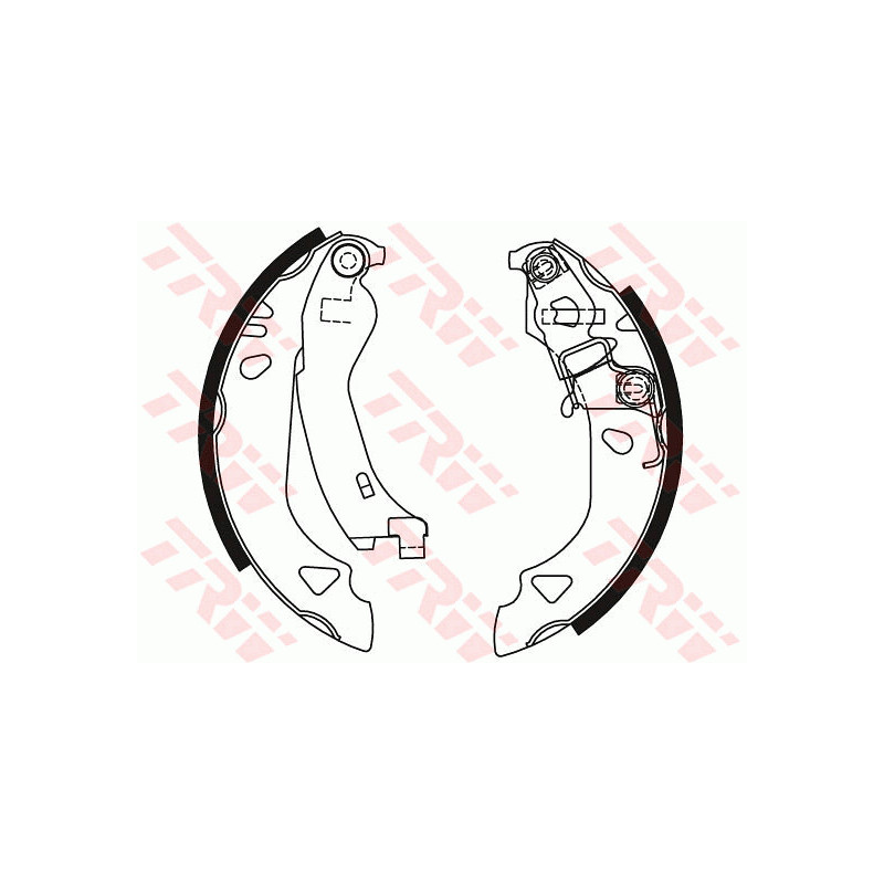 Jeu de mâchoires de frein TRW