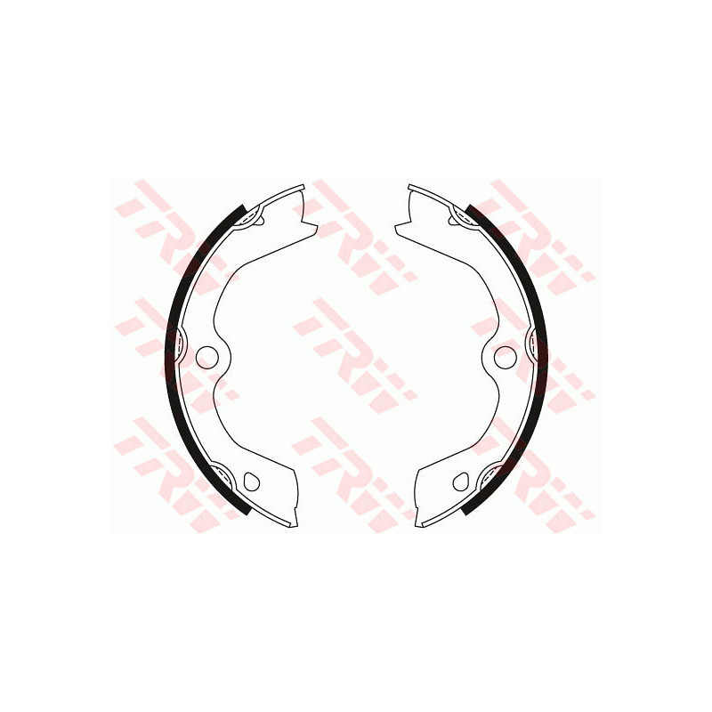 Jeu de mâchoires de frein (frein de stationnement) TRW