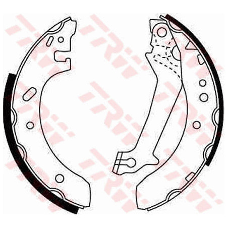 Jeu de mâchoires de frein TRW