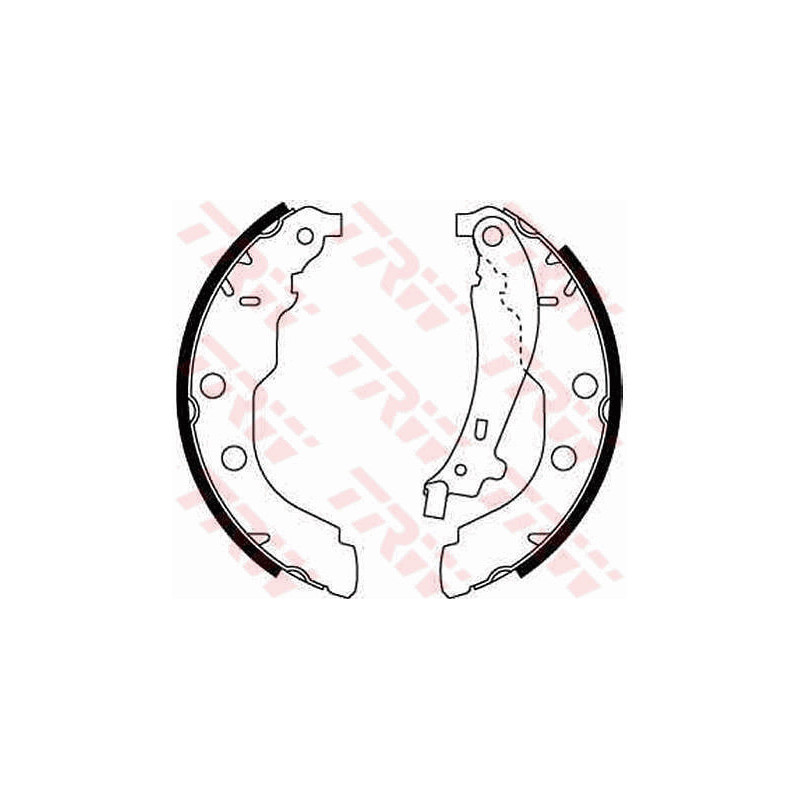 Jeu de mâchoires de frein TRW