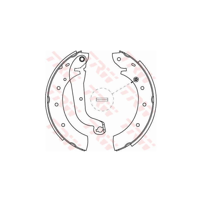 Jeu de mâchoires de frein TRW