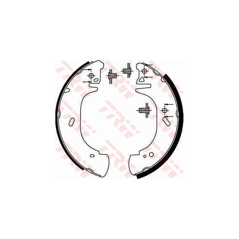Jeu de mâchoires de frein TRW