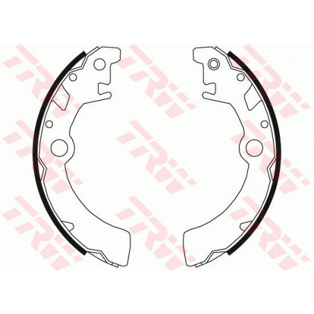 Jeu de mâchoires de frein TRW