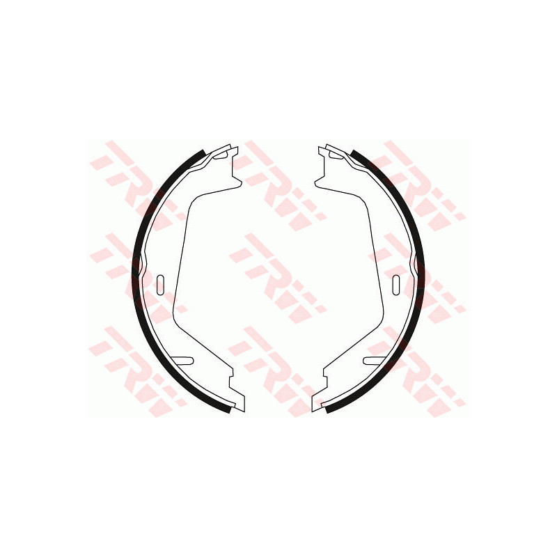Jeu de mâchoires de frein (frein de stationnement) TRW