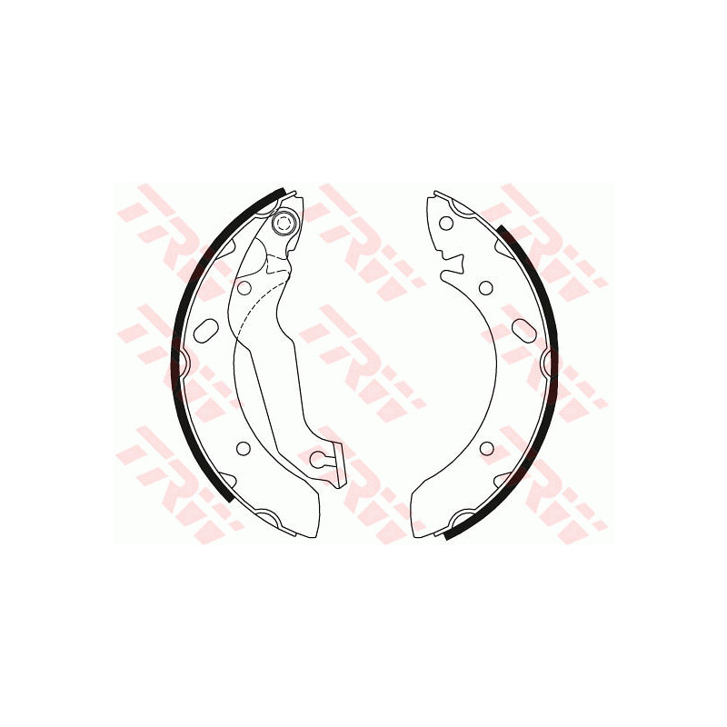 Jeu de mâchoires de frein TRW
