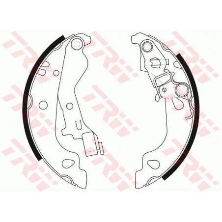 Jeu de mâchoires de frein TRW