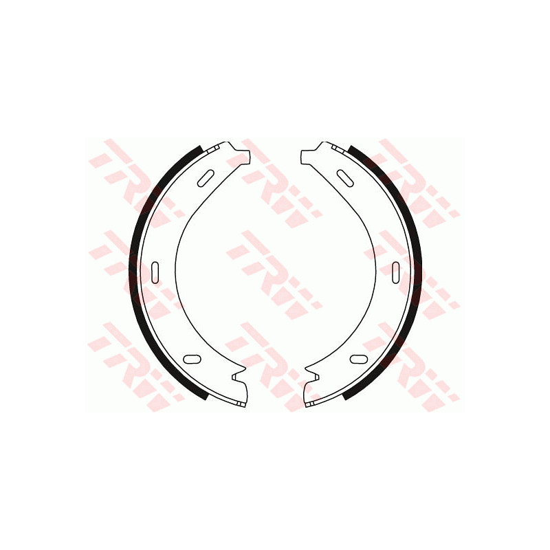 Jeu de mâchoires de frein (frein de stationnement) TRW