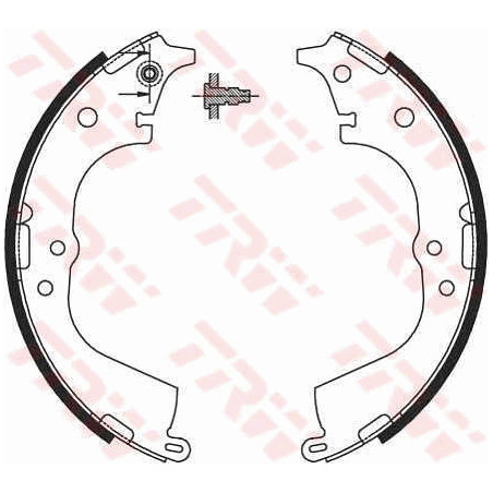 Jeu de mâchoires de frein TRW