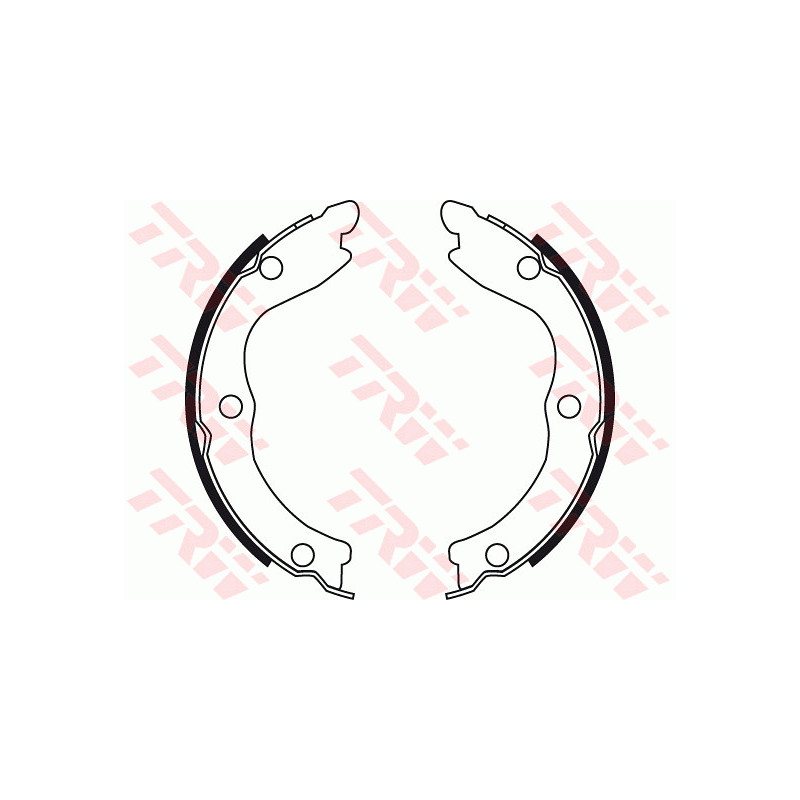 Jeu de mâchoires de frein (frein de stationnement) TRW