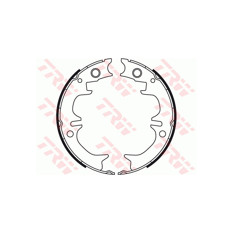Jeu de mâchoires de frein (frein de stationnement) TRW