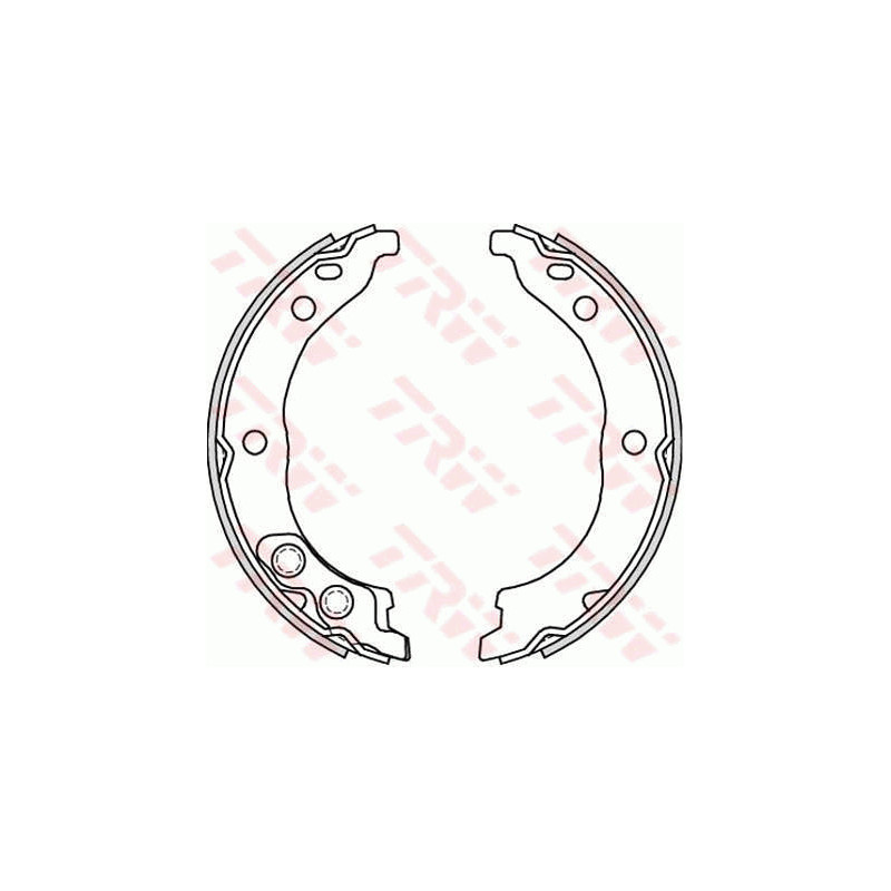 Jeu de mâchoires de frein (frein de stationnement) TRW