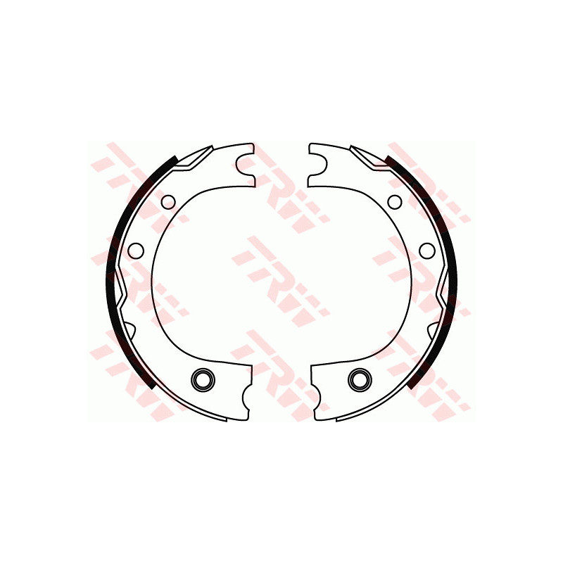 Jeu de mâchoires de frein (frein de stationnement) TRW