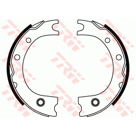 Jeu de mâchoires de frein (frein de stationnement) TRW