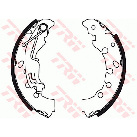 Jeu de mâchoires de frein TRW