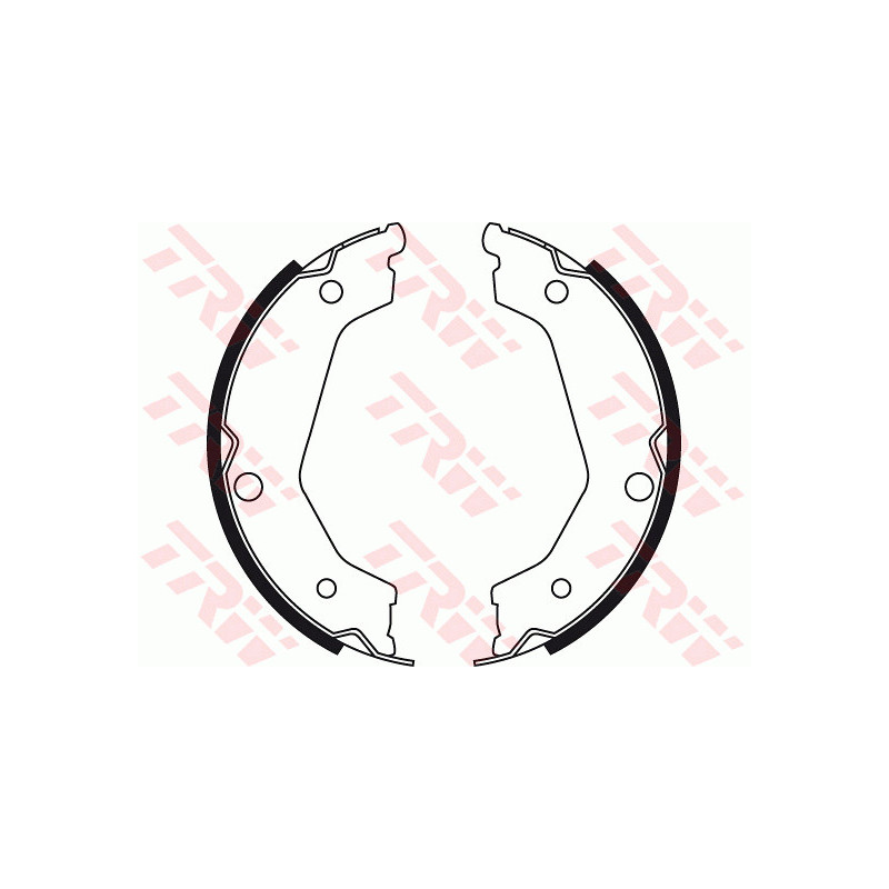 Jeu de mâchoires de frein (frein de stationnement) TRW