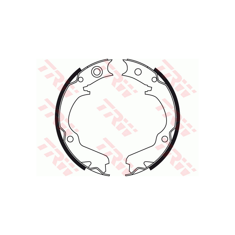 Jeu de mâchoires de frein (frein de stationnement) TRW
