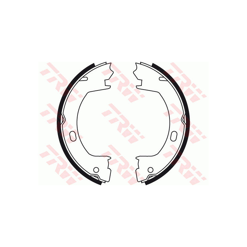 Jeu de mâchoires de frein (frein de stationnement) TRW