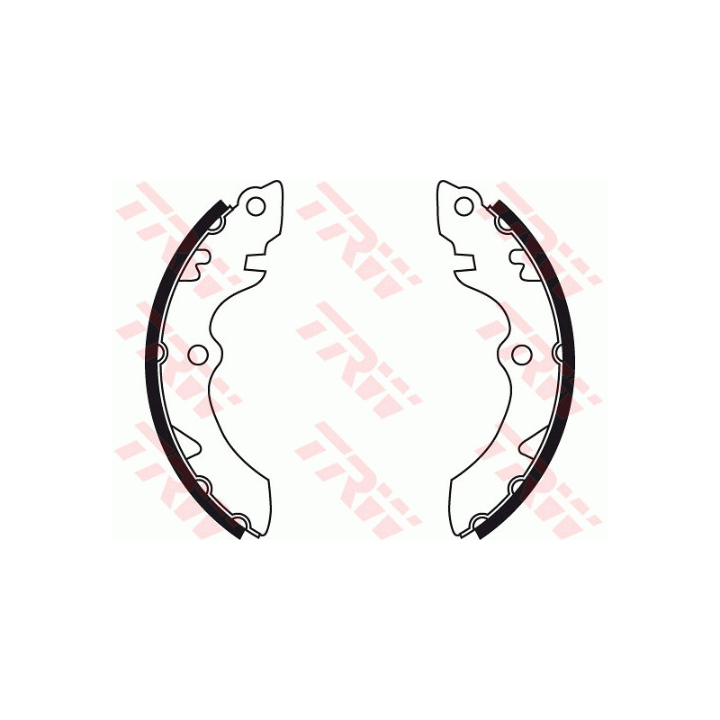 Jeu de mâchoires de frein (frein de stationnement) TRW