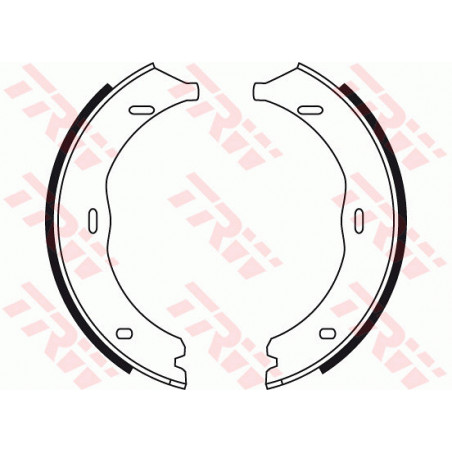 Jeu de mâchoires de frein (frein de stationnement) TRW