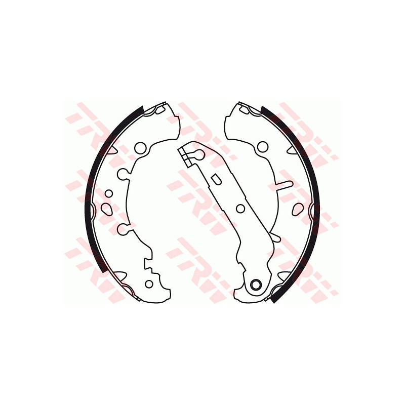 Jeu de mâchoires de frein TRW