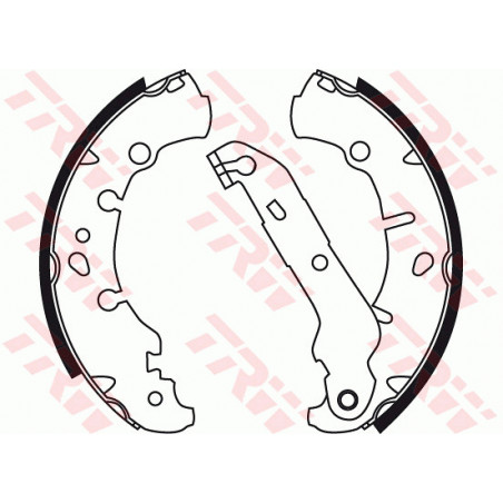 Jeu de mâchoires de frein TRW