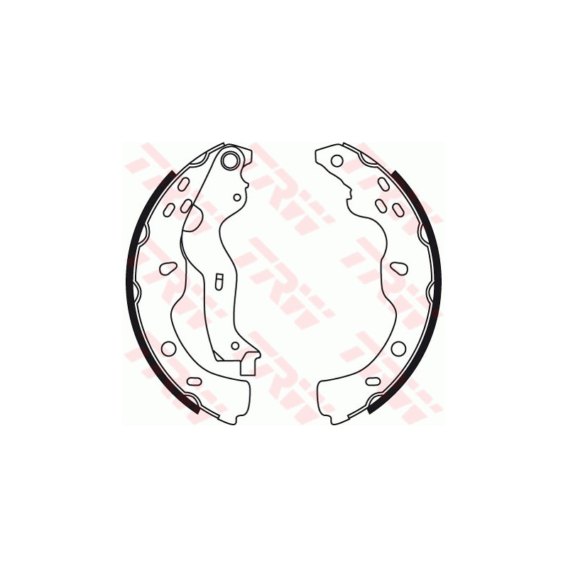 Jeu de mâchoires de frein TRW
