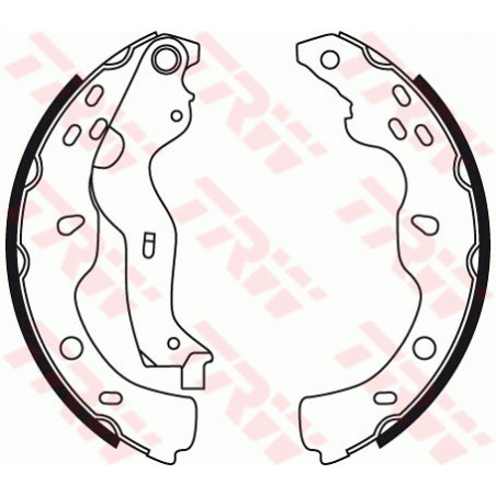 Jeu de mâchoires de frein TRW