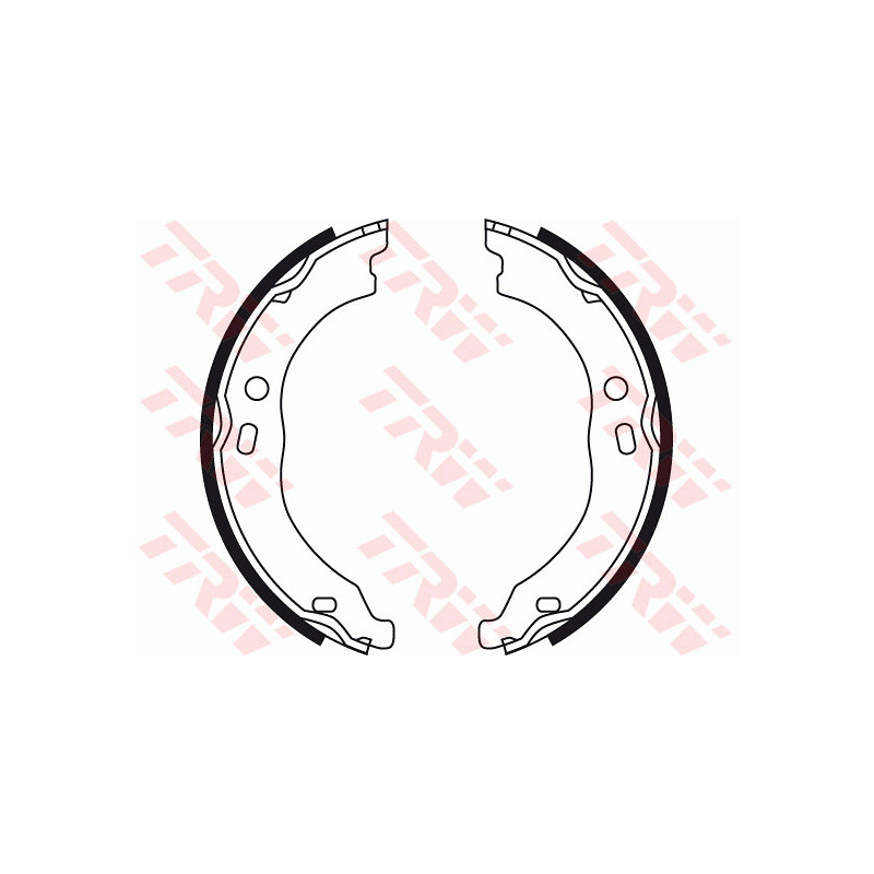 Jeu de mâchoires de frein (frein de stationnement) TRW
