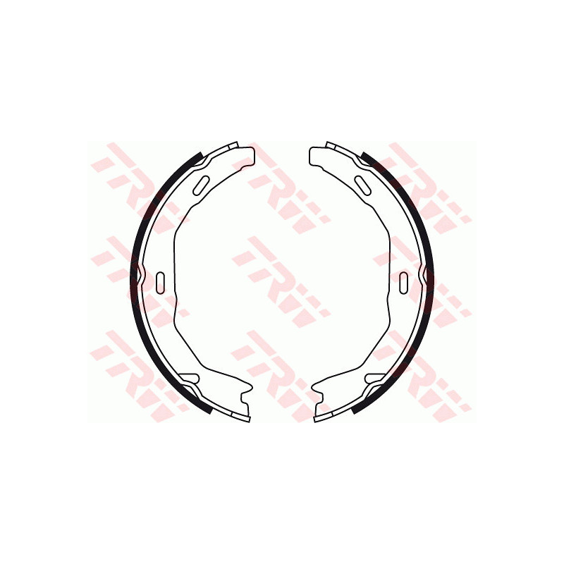 Jeu de mâchoires de frein (frein de stationnement) TRW