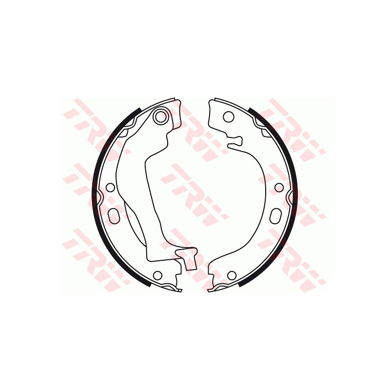 Jeu de mâchoires de frein (frein de stationnement) TRW