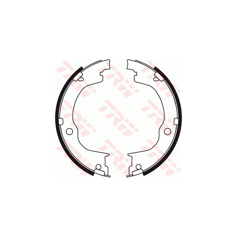 Jeu de mâchoires de frein (frein de stationnement) TRW
