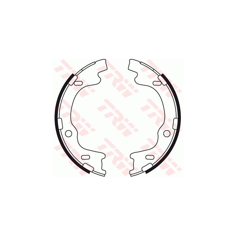 Jeu de mâchoires de frein (frein de stationnement) TRW