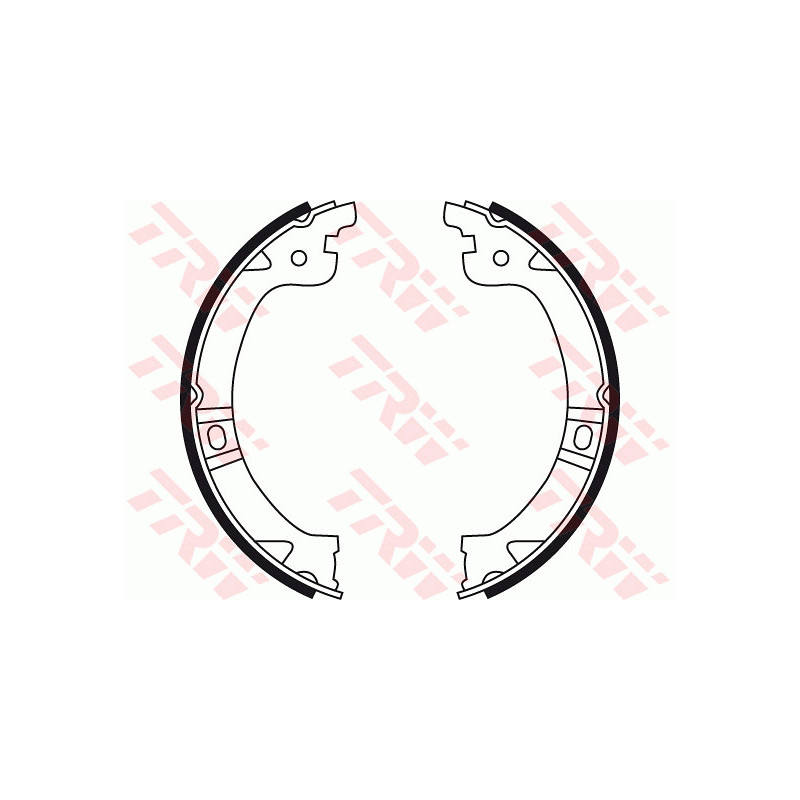 Jeu de mâchoires de frein (frein de stationnement) TRW