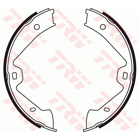 Jeu de mâchoires de frein (frein de stationnement) TRW