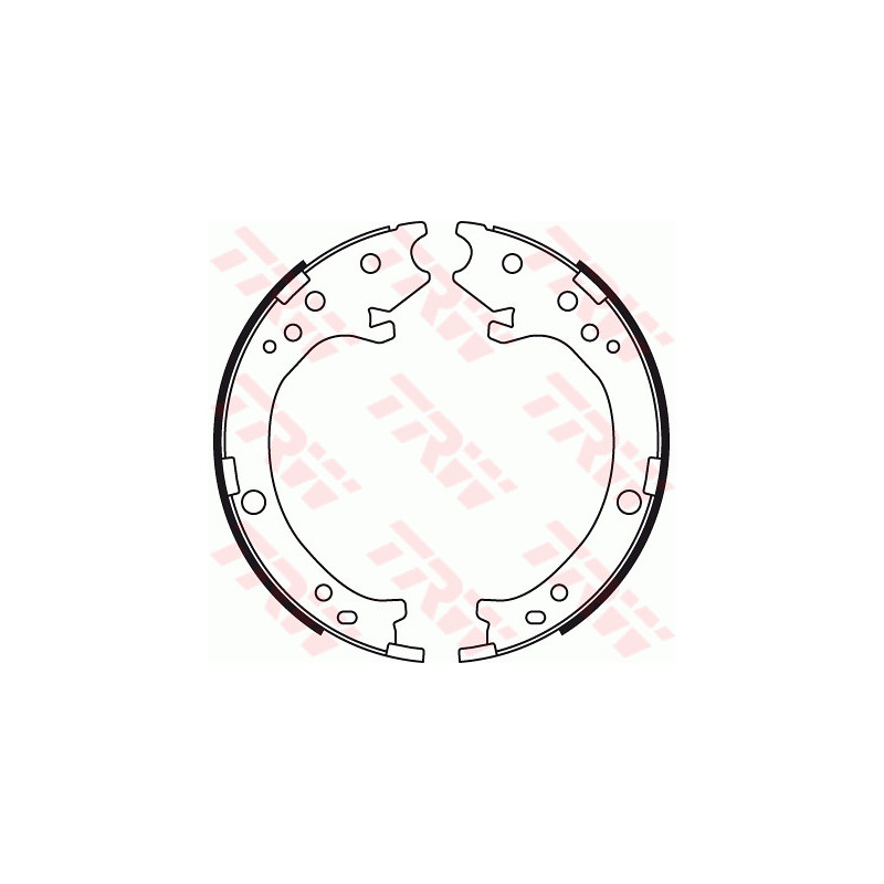 Jeu de mâchoires de frein (frein de stationnement) TRW