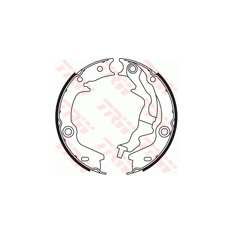 Jeu de mâchoires de frein (frein de stationnement) TRW