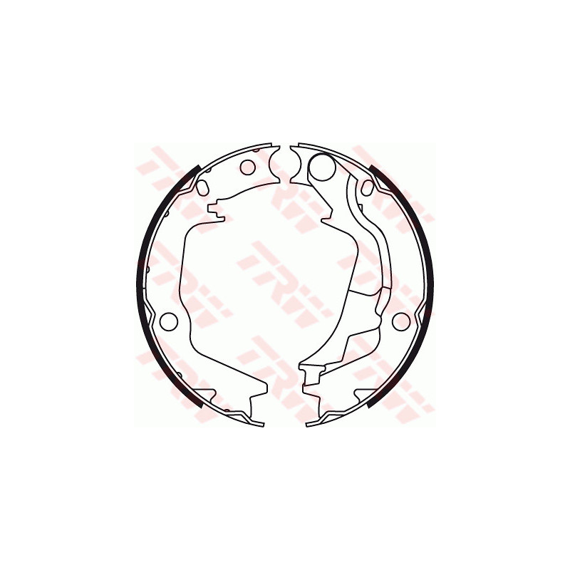Jeu de mâchoires de frein (frein de stationnement) TRW