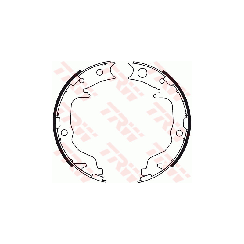 Jeu de mâchoires de frein (frein de stationnement) TRW