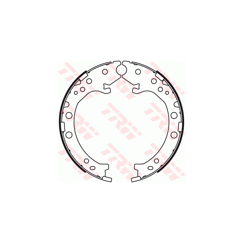 Jeu de mâchoires de frein (frein de stationnement) TRW