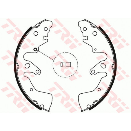 Jeu de mâchoires de frein TRW