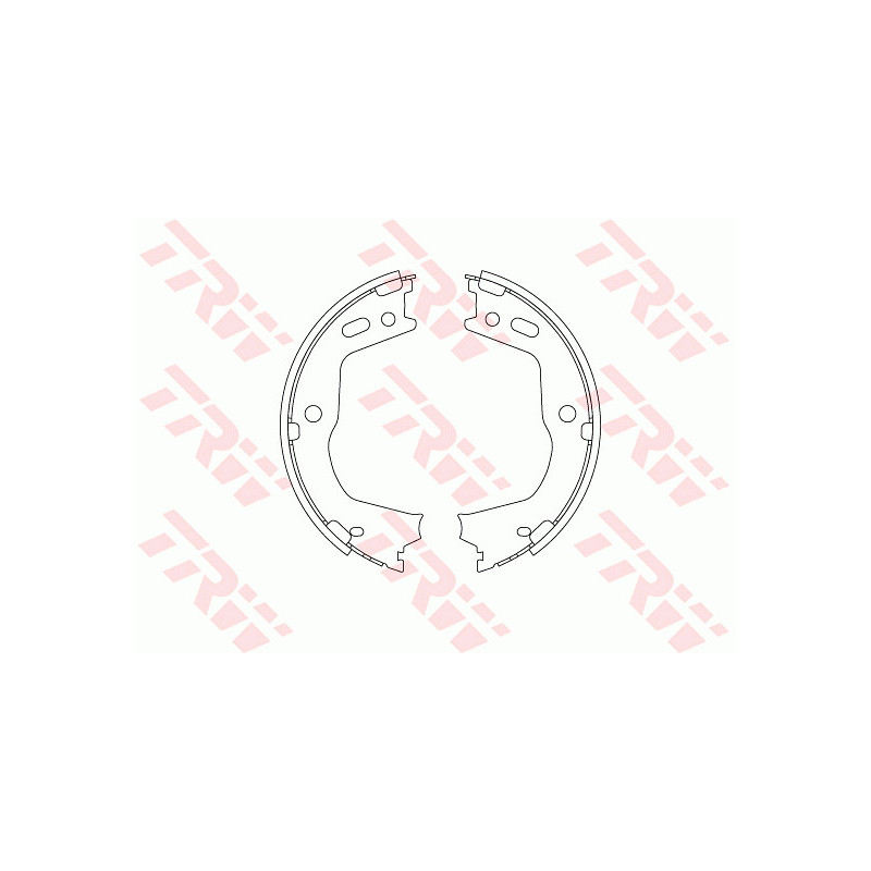Jeu de mâchoires de frein (frein de stationnement) TRW