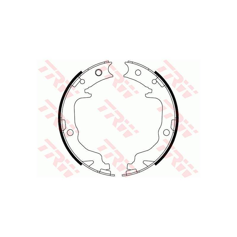 Jeu de mâchoires de frein (frein de stationnement) TRW