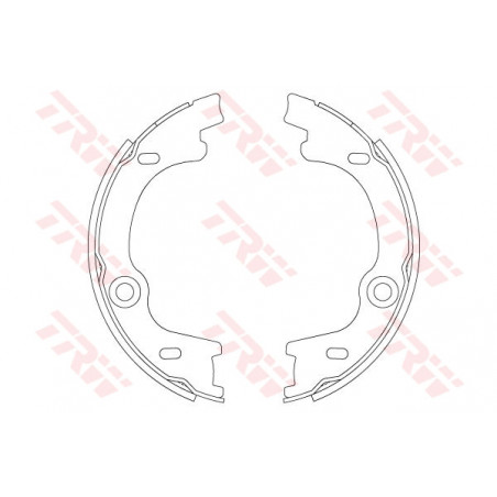 Jeu de mâchoires de frein TRW