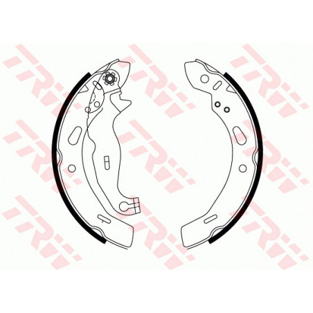 Jeu de mâchoires de frein TRW