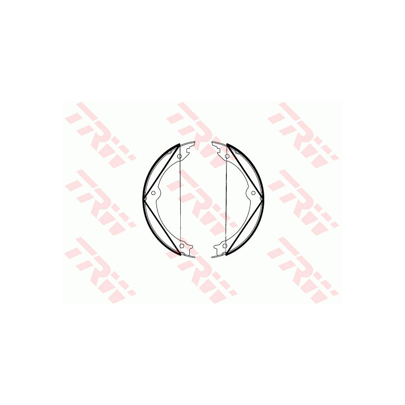 Jeu de mâchoires de frein (frein de stationnement) TRW