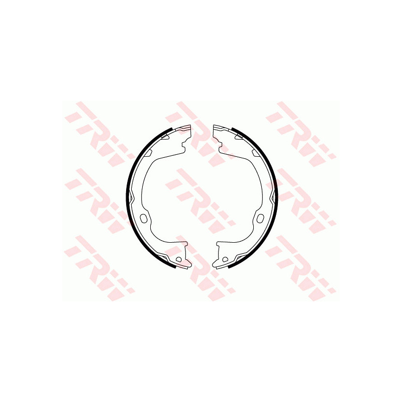 Jeu de mâchoires de frein (frein de stationnement) TRW