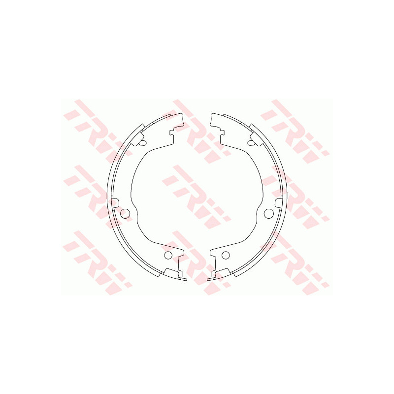 Jeu de mâchoires de frein (frein de stationnement) TRW
